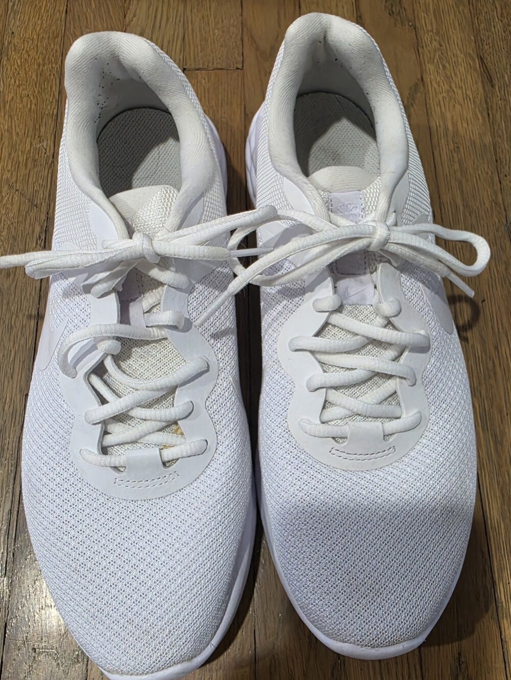 Nike Triple White Women's Athletic Sneakers Size 9.5 Running Shoes